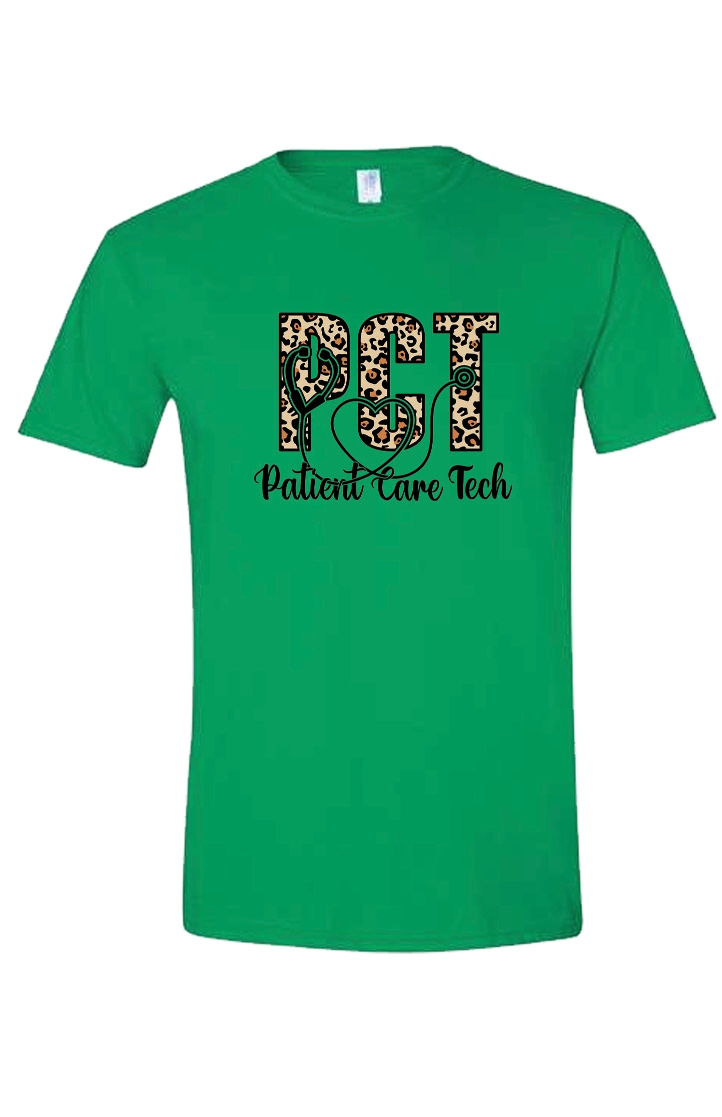 Leopard Print Patient Care Tech (PCT) Shirt