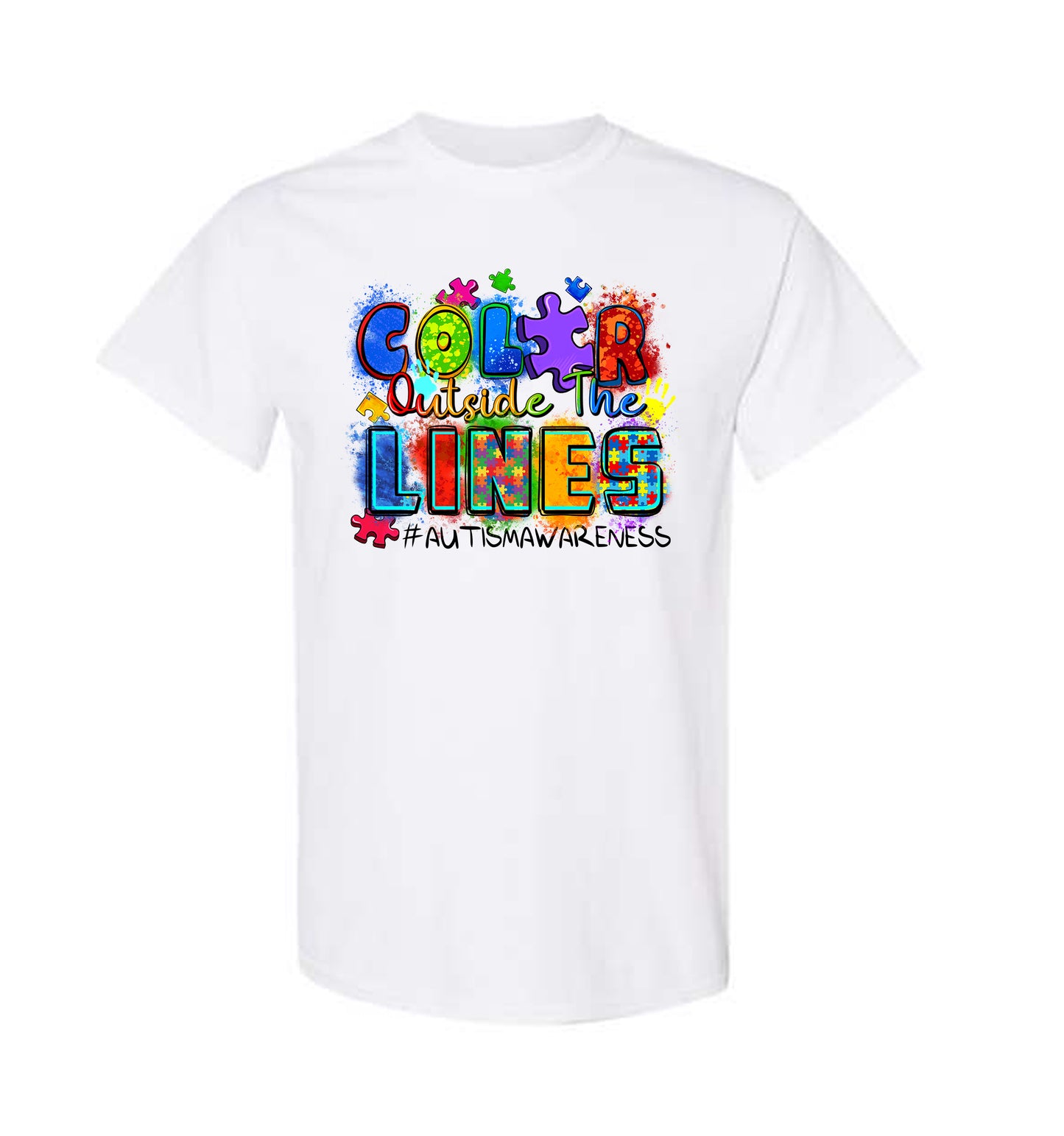 Color Outside the Lines Autism Awareness Shirt