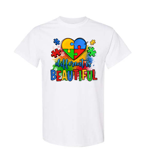 Different is Beautiful Autism Awareness Shirt