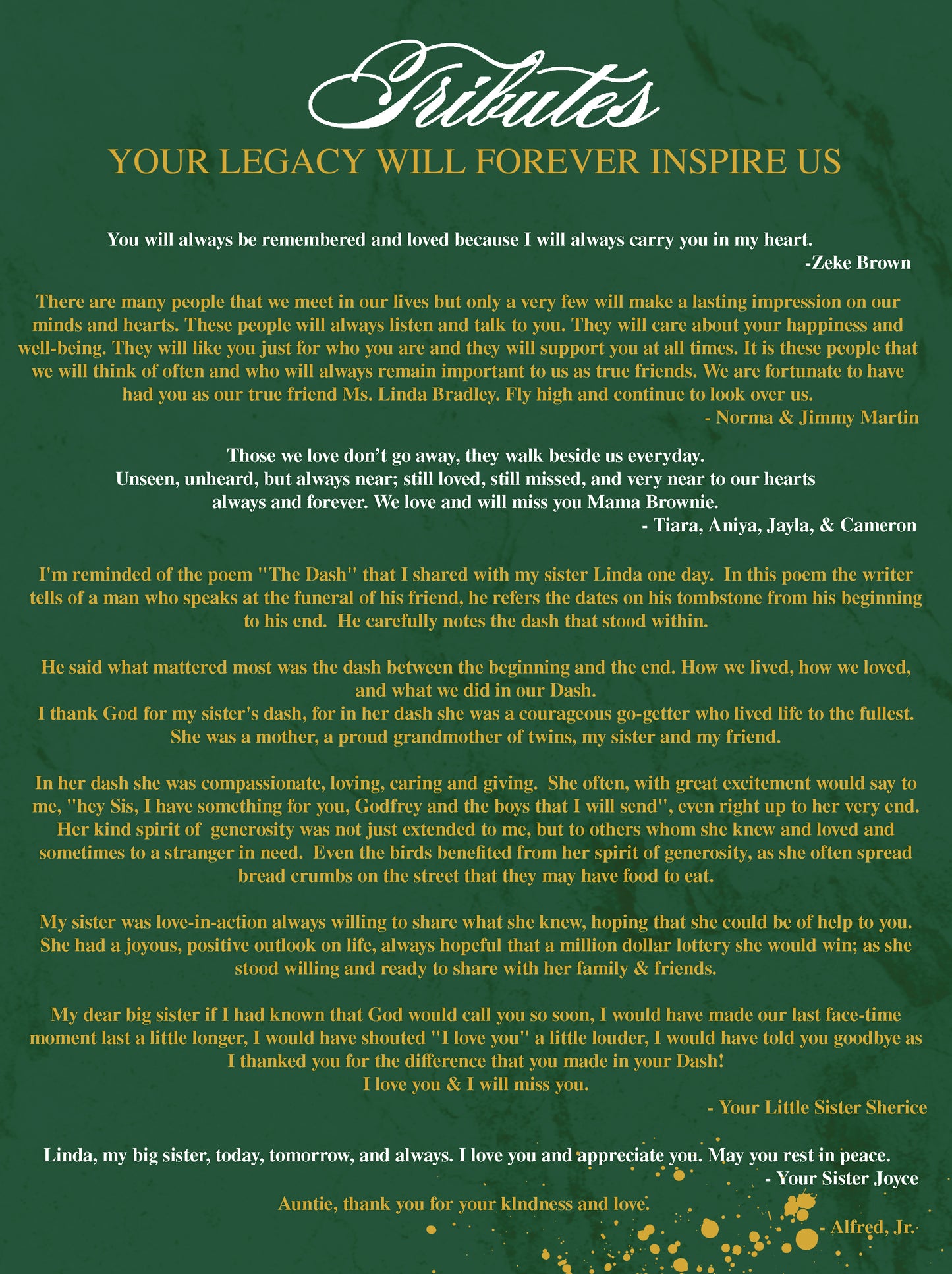 Obituary Design