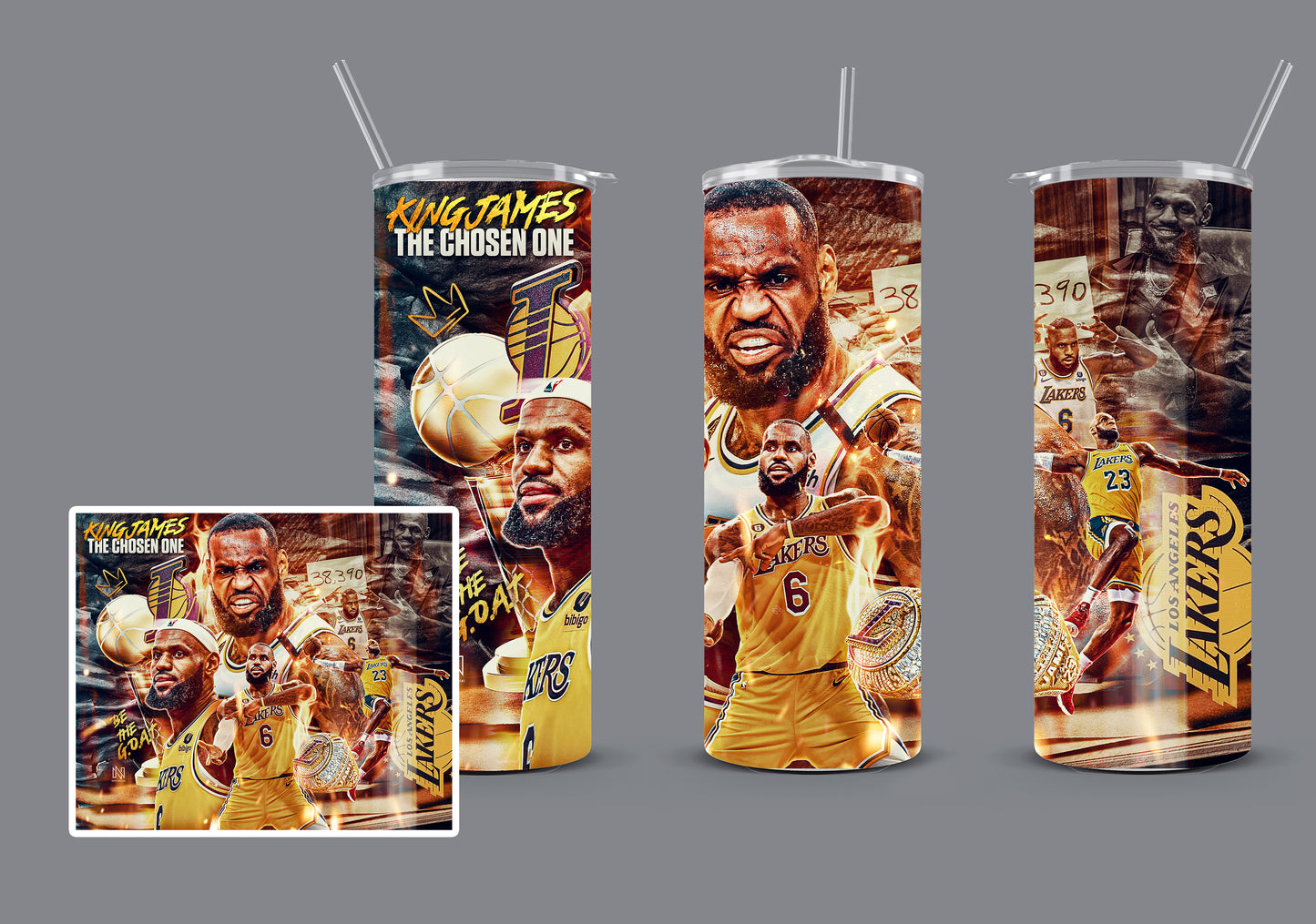 Lebron James Fan 20 oz. Skinny Tumbler