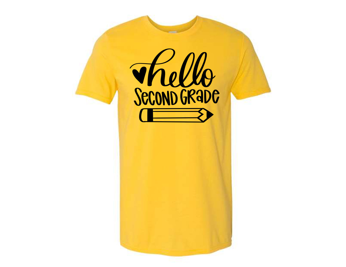 Yellow Hello Pre-school to 5th Grade Shirt