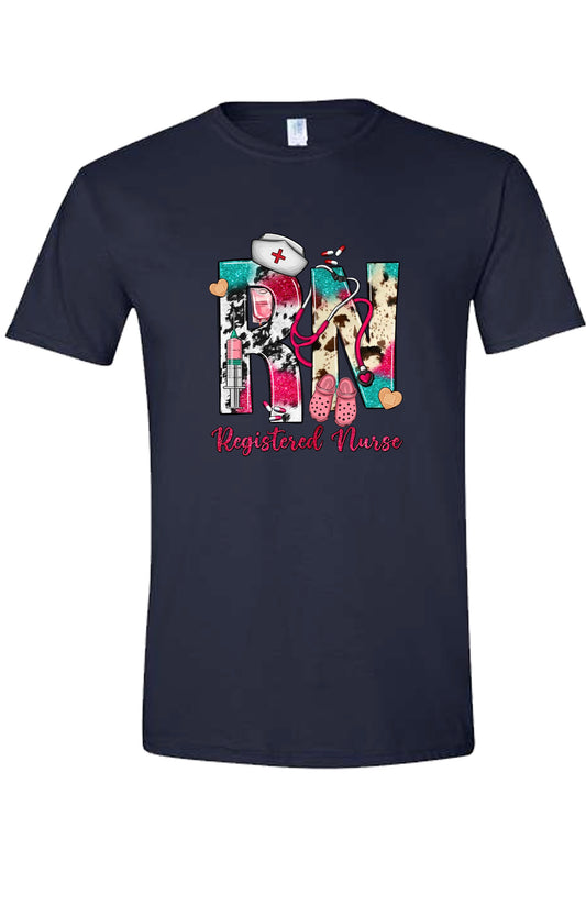 Registered Nurse Cowprint Shirt