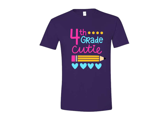 Purple Pre-K to 5th Grade Cutie Shirt