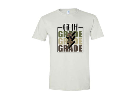 White Camo Thunder Pre-K to 5th Grade Shirt