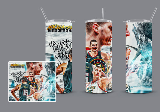 Nikola Jokic/Joker Fan 20 oz. Skinny Tumbler