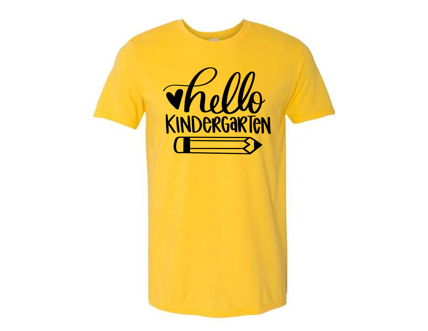Yellow Hello Pre-school to 5th Grade Shirt