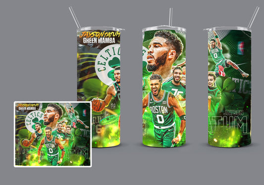 Jayson Tatum Fan 20 oz. Skinny Tumbler