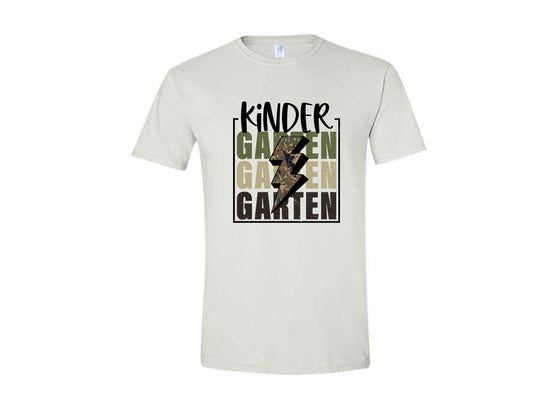 White Camo Thunder Pre-K to 5th Grade Shirt
