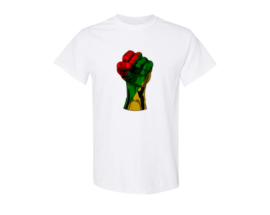 Black History Fist Short Sleeve Shirt